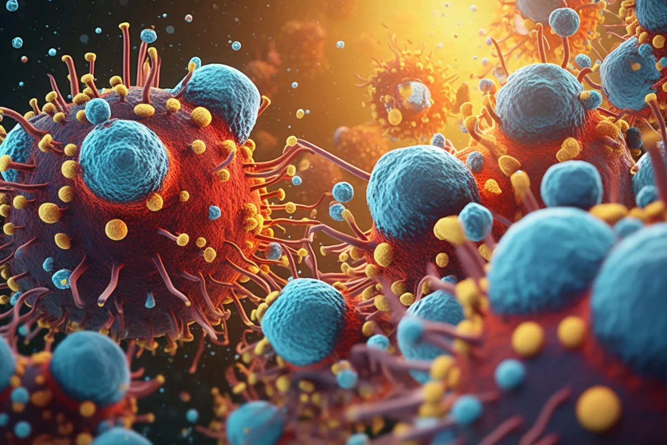 Illustration of exosomes