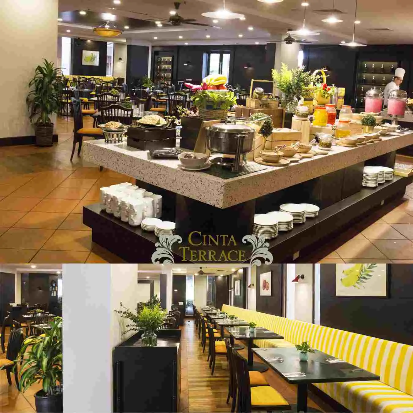 Buffet at Cinta Terrace restaurant