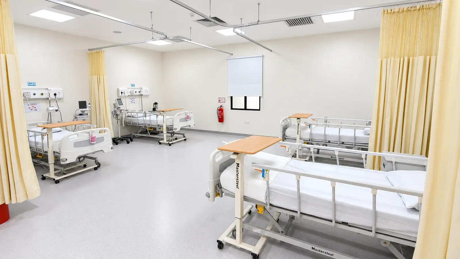 Ward with four beds at Pulai Springs Healthcare Centre